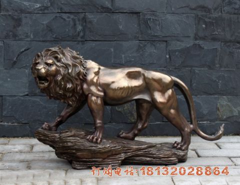 动物铜雕狮子